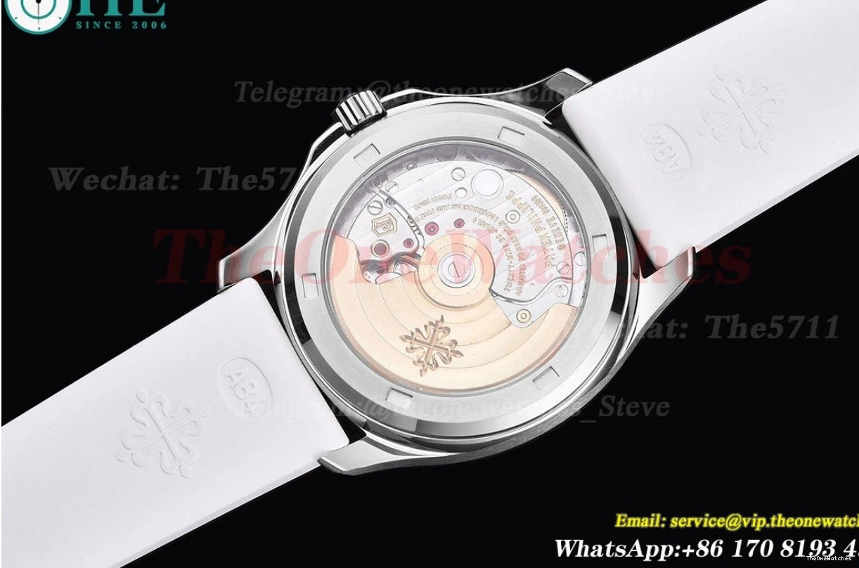 PPF Dial Aquanaut RU 35.6mm White SS A324 Ladies Dia 0523